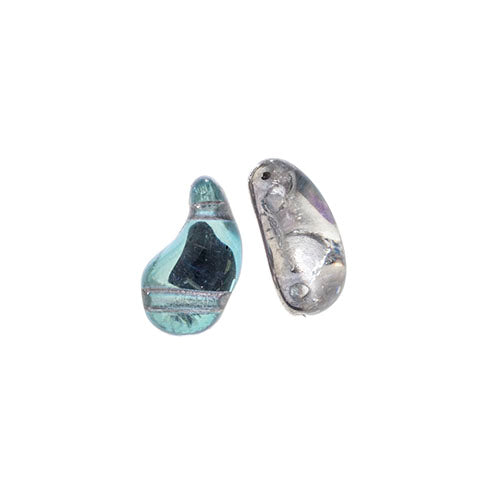 Czech Bead Zoli Duo Right 2-Hole 5x8mm Crystal Shades