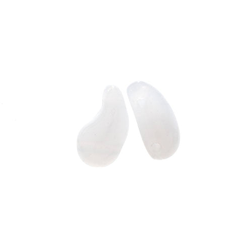Czech Bead Zoli Duo Right 2-Hole 5x8mm 6.5g Vial Alabaster Shades