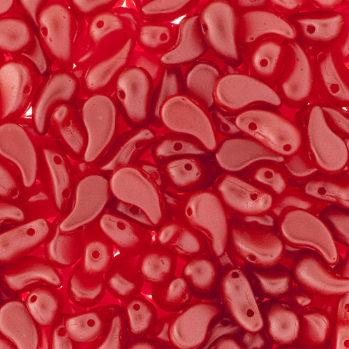 Czech Bead Zoli Duo Right 2-Hole 5x8mm 6.5g Vial Alabaster Pastel Shades