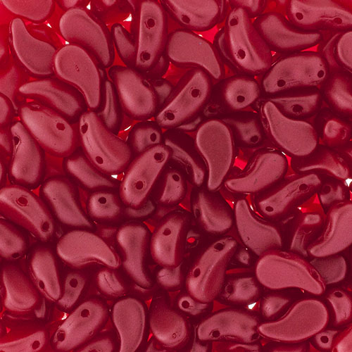 Czech Bead Zoli Duo Right 2-Hole 5x8mm 6.5g Vial Alabaster Pastel Shades