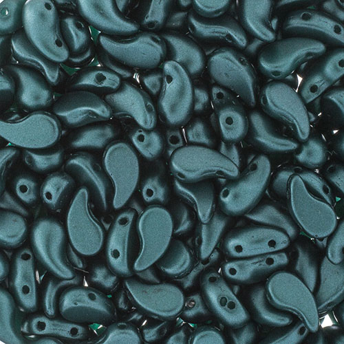 Czech Bead Zoli Duo Right 2-Hole 5x8mm 6.5g Vial Alabaster Pastel Shades