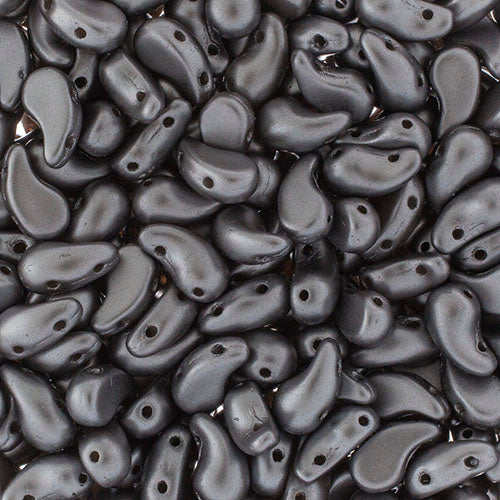 Czech Bead Zoli Duo Right 2-Hole 5x8mm 6.5g Vial Alabaster Pastel Shades