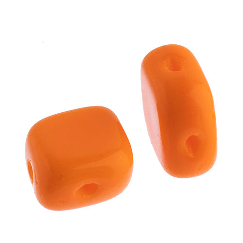 Czech Bead Rhombus 2-Hole 10x8mm Opaque Shades