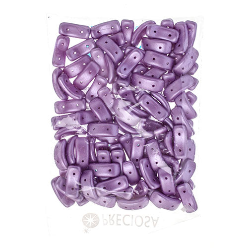 Czech Bow Bead 2-Hole 3.5x15.5mm Opaque Alabaster Shades