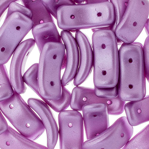 Czech Bow Bead 2-Hole 3.5x15.5mm Opaque Alabaster Shades