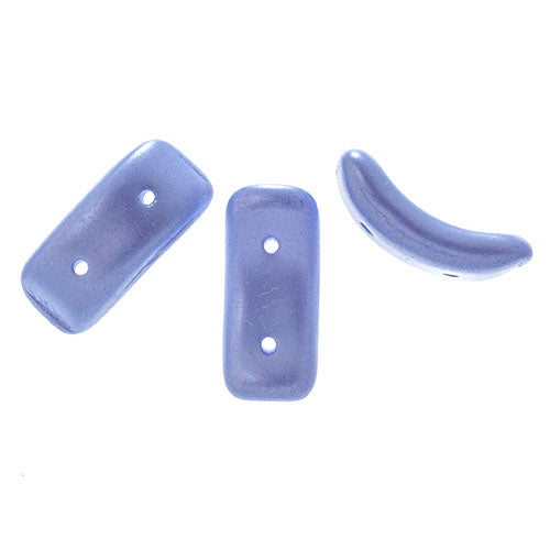 Czech Bow Bead 2-Hole 3.5x15.5mm Opaque Alabaster Shades