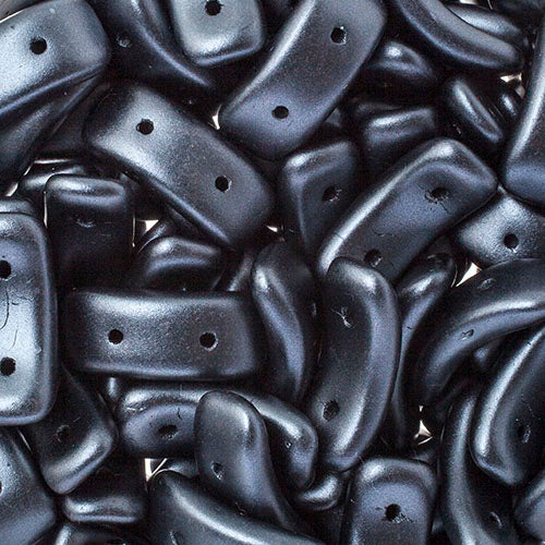 Czech Bow Bead 2-Hole 3.5x15.5mm Opaque Alabaster Shades