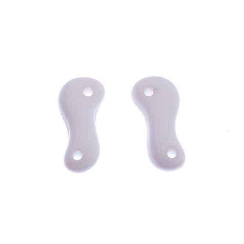 Czech Glass Bead Link 3x10mm Vials - Chalk White Shades