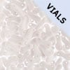 Czech Glass Bead Link 3x10mm Vials - Chalk White Shades
