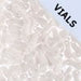 Czech Glass Bead Link 3x10mm Vials - Chalk White Shades