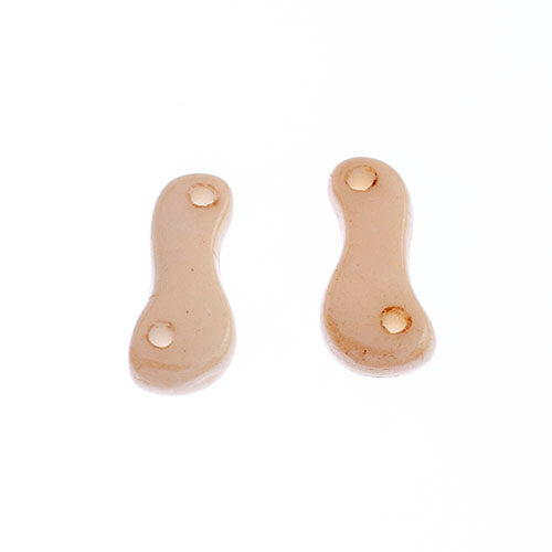 Czech Glass Bead Link 3x10mm Vials - Chalk White Shades