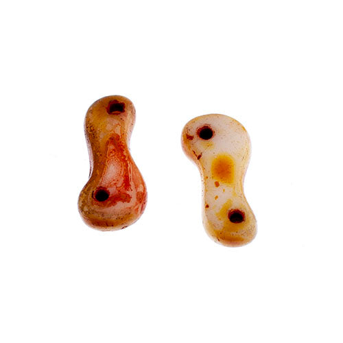 Czech Glass Bead Link 3x10mm Vials - Chalk White Shades