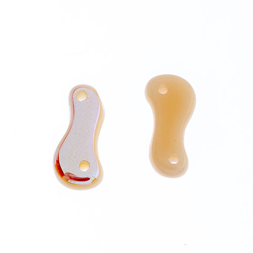 Czech Glass Bead Link 3x10mm Vials - Opaque Ivory Shades