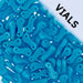 Czech Glass Bead Link 3x10mm Vials - Blue Turquoise Shades