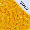 Czech Glass Bead Link 3x10mm Vials - Opaque Yellow Shades