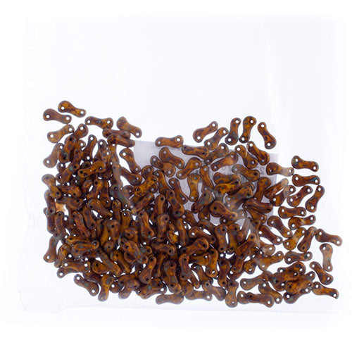 Czech Glass Bead Link 3x10mm Opaque Yellow Shades