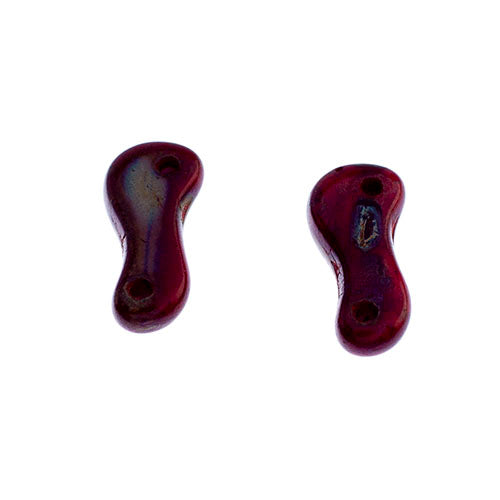 Czech Glass Bead Link 3x10mm Vials - Opaque Red Shades