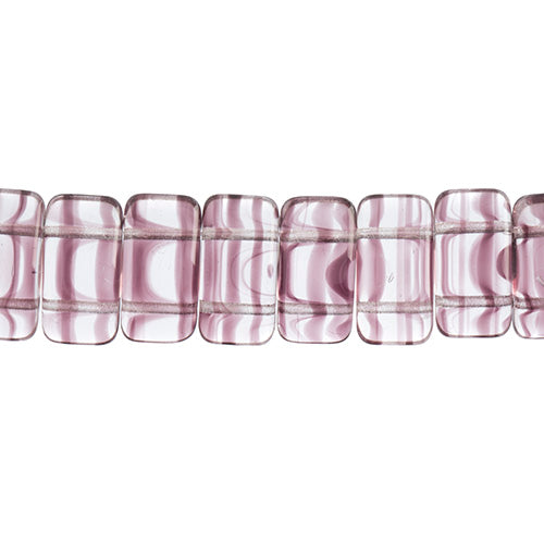 Czech Glass Bead Carrier 9x17mm Transparent Shades