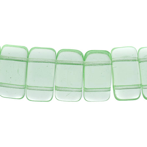 Czech Glass Bead Carrier 9x17mm Transparent Shades