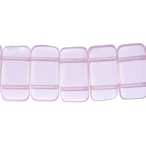 Czech Glass Bead Carrier 9x17mm Transparent Shades