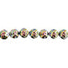 Czech Candy Rose Beads 2-Holes Crystal/Vitrail Blue