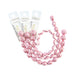 Czech Candy Rose Beads 2-Holes White Alabaster AB w/Pink