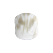 Glass Bead Pillow 15x17mm Opaque White Grey