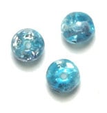 Glass Bead Cracked Crystal 3-Tone Strung