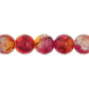 Glass Bead Cracked Crystal 3-Tone Strung