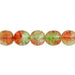 Glass Bead Cracked Crystal 3-Tone Strung
