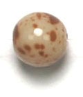 Glass Bead 7mm Marble Beige Strung (75 Beads/8 Strings)
