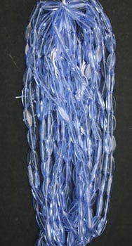 Glass Beads 16x6mm Oval Strung