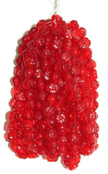 Glass Beads 9mm Flower Strung