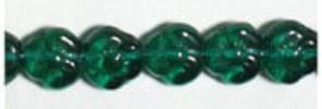 Glass Beads 9mm Flower Strung