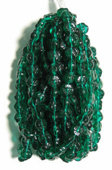 Glass Beads 9mm Flower Strung
