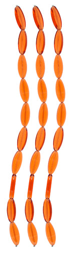 Glass Bead Flat 20x8mm Oval Shape