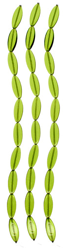 Glass Bead Flat 20x8mm Oval Shape