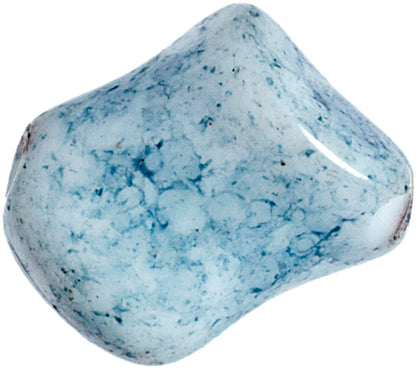 Glass Bead Twist 11x10mm Marble Strung