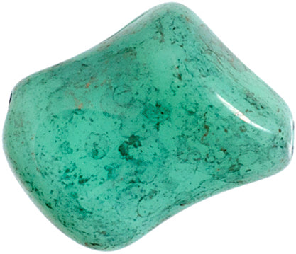 Glass Bead Twist 11x10mm Marble Strung