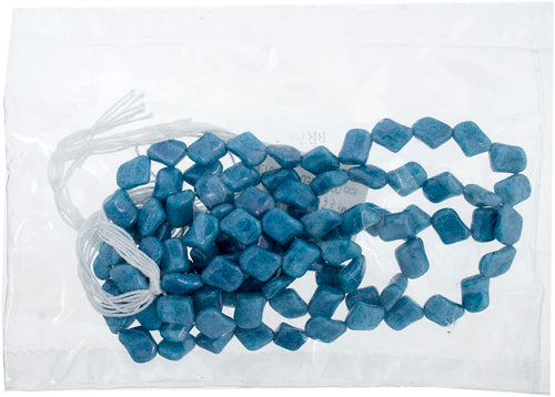 Glass Bead Twist 11x10mm Marble Strung