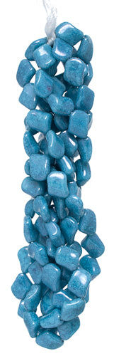 Glass Bead Twist 11x10mm Marble Strung