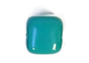 Glass Bead Cubes 5x5mm Teal Strung