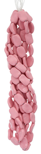 Glass Bead Fancy Rectangle. 13x9mm Teal Strung