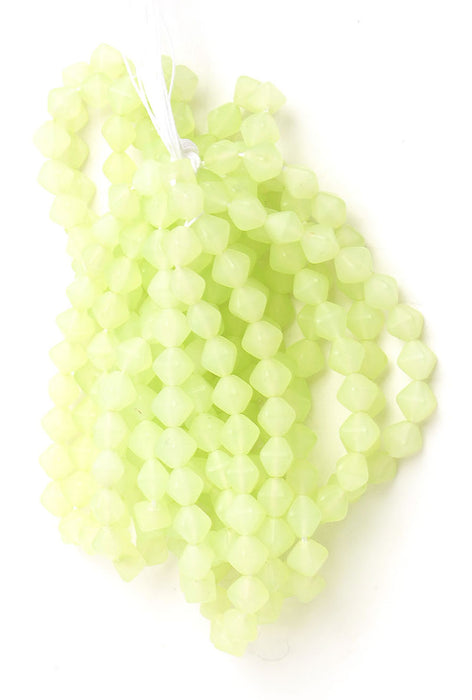 Glass Bead Lanterns 6mm Matte Strung