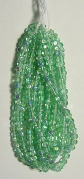 Glass Bead Cubes 4x4mm Strung 