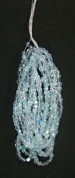 Glass Bead Cubes 4x4mm Strung 