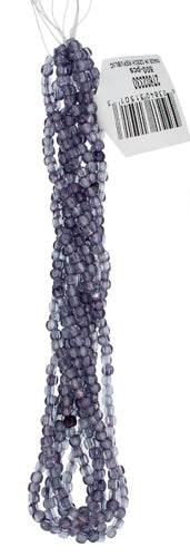 Glass Bead Cubes 4x4mm Strung 