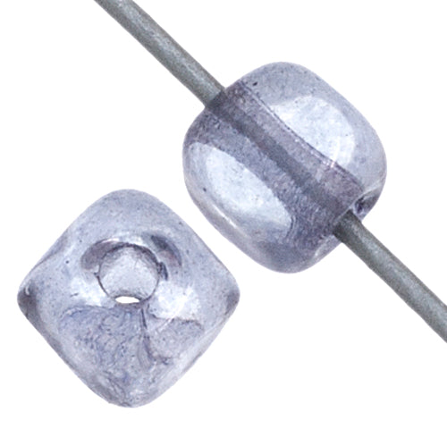 Glass Bead Cubes 4x4mm Strung 