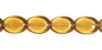 Glass Bead Flat Oval 12x9mm Strung 