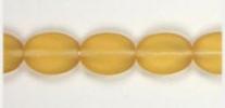 Glass Bead Flat Oval 12x9mm Strung 